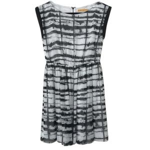 Alice + Olivia Dress with Lamb Leather Details